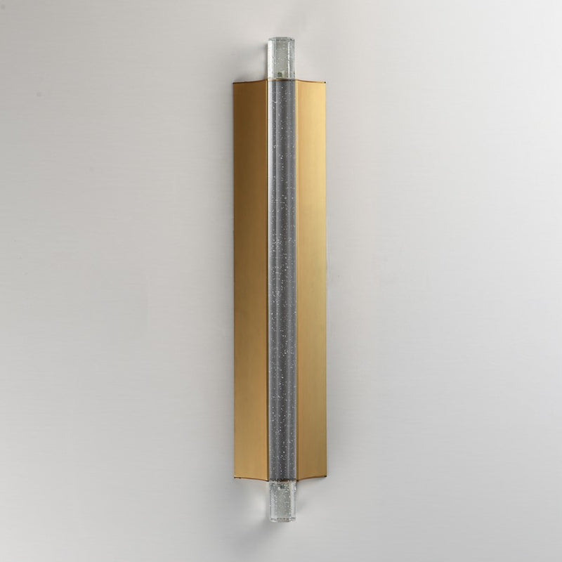 ET2 Lighting Hyperion 1Lt 24" Wall Sconce, Gold/Clear Crystal