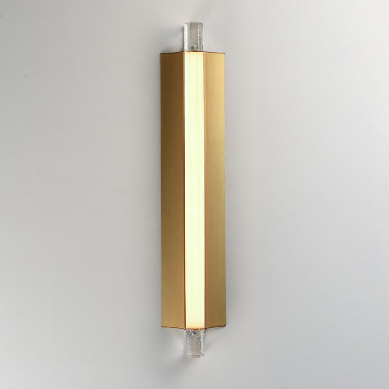 ET2 Lighting Hyperion 1Lt 24" Wall Sconce, Gold/Clear Crystal