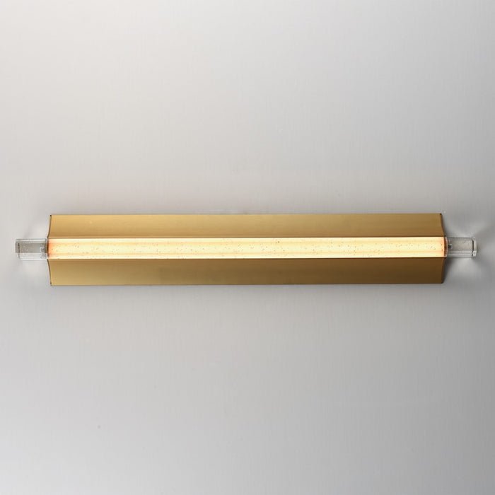 ET2 Lighting Hyperion 1Lt 30" Wall Sconce, Gold/Clear Crystal