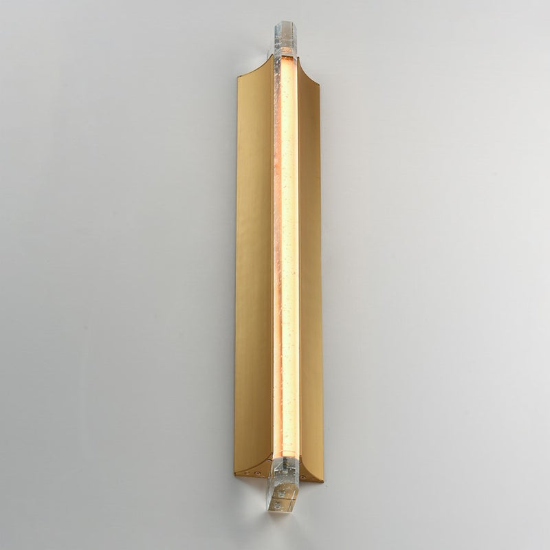 ET2 Lighting Hyperion 1Lt 30" Wall Sconce, Gold/Clear Crystal