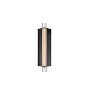 ET2 Lighting Hyperion 1Lt 18" Wall Sconce, Black/Clear Crystal - E30211-122BK