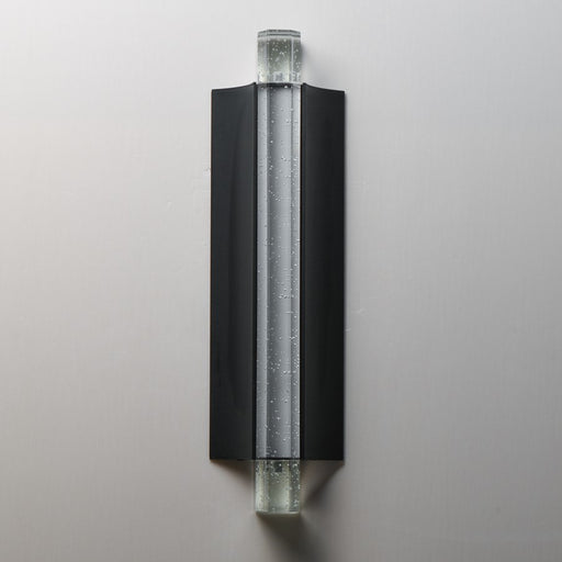 ET2 Lighting Hyperion 1Lt 18" Wall Sconce, Black/Clear Crystal