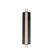 ET2 Lighting Hyperion 1Lt 24" Wall Sconce, Black/Clear Crystal - E30212-122BK