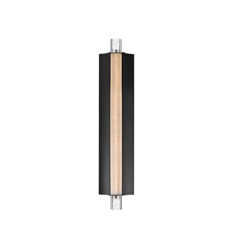 ET2 Lighting Hyperion 1Lt 24" Wall Sconce, Black/Clear Crystal