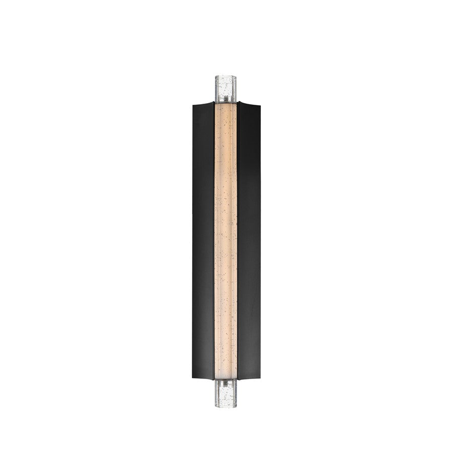 ET2 Lighting Hyperion 1Lt 24" Wall Sconce, Black/Clear Crystal - E30212-122BK