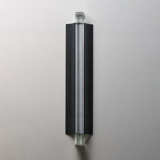 ET2 Lighting Hyperion 1Lt 24" Wall Sconce, Black/Clear Crystal