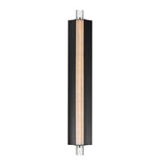 ET2 Lighting Hyperion 1Lt 30" Wall Sconce, Black/Clear Crystal - E30213-122BK