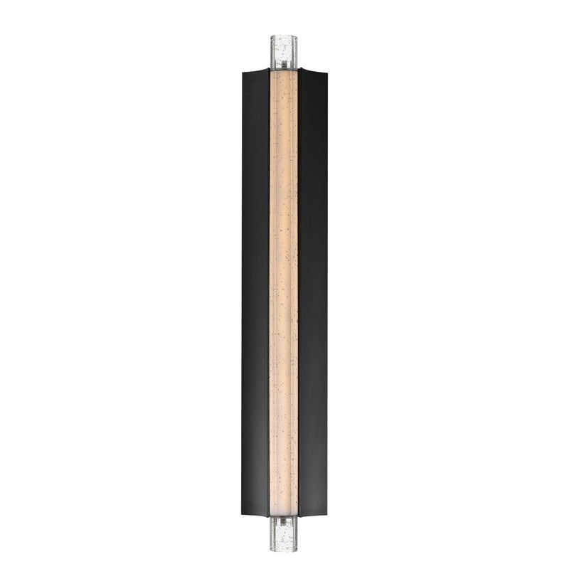 ET2 Lighting Hyperion 1Lt 30" Wall Sconce, Black/Clear Crystal