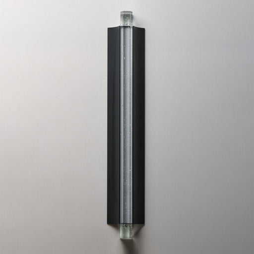 ET2 Lighting Hyperion 1Lt 30" Wall Sconce, Black/Clear Crystal