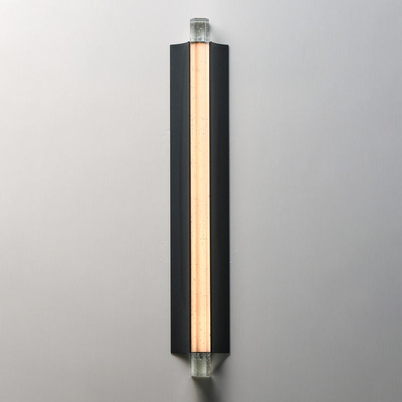 ET2 Lighting Hyperion 1Lt 30" Wall Sconce, Black/Clear Crystal