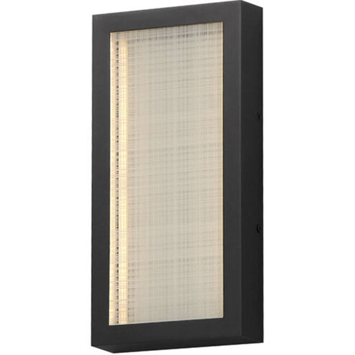 ET2 Lighting Highlander 1Lt 12" LED Outdoor Flush, Black/Linen
