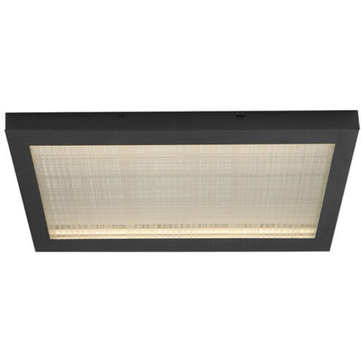 ET2 Lighting Highlander 1Lt 12" LED Outdoor Flush, Black/Linen