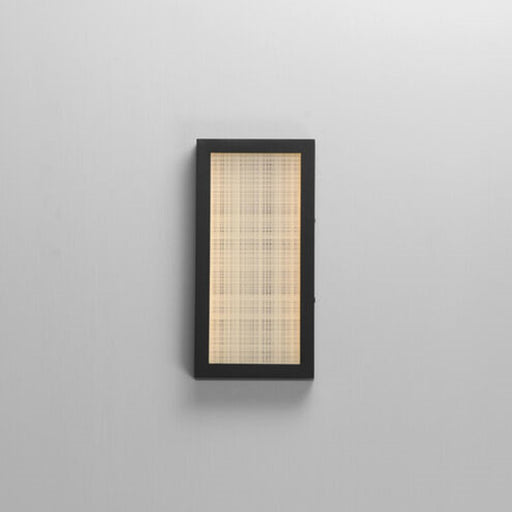 ET2 Lighting Highlander 1Lt 12" LED Outdoor Flush, Black/Linen