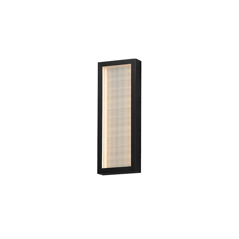 ET2 Lighting Highlander 1Lt 16" LED Bath Vanity, Black/Linen