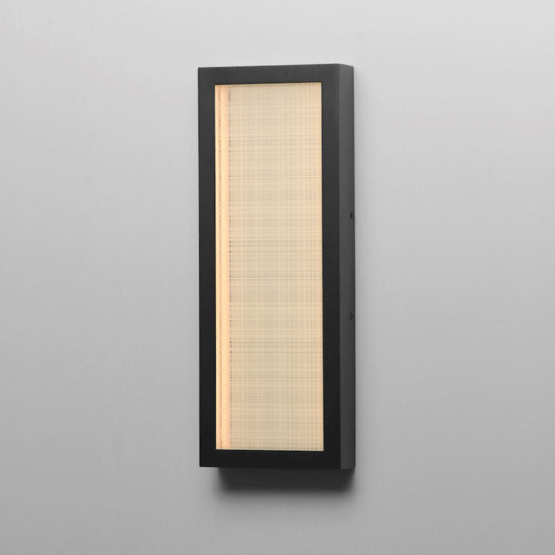 ET2 Lighting Highlander 1Lt 16" LED Bath Vanity, Black/Linen