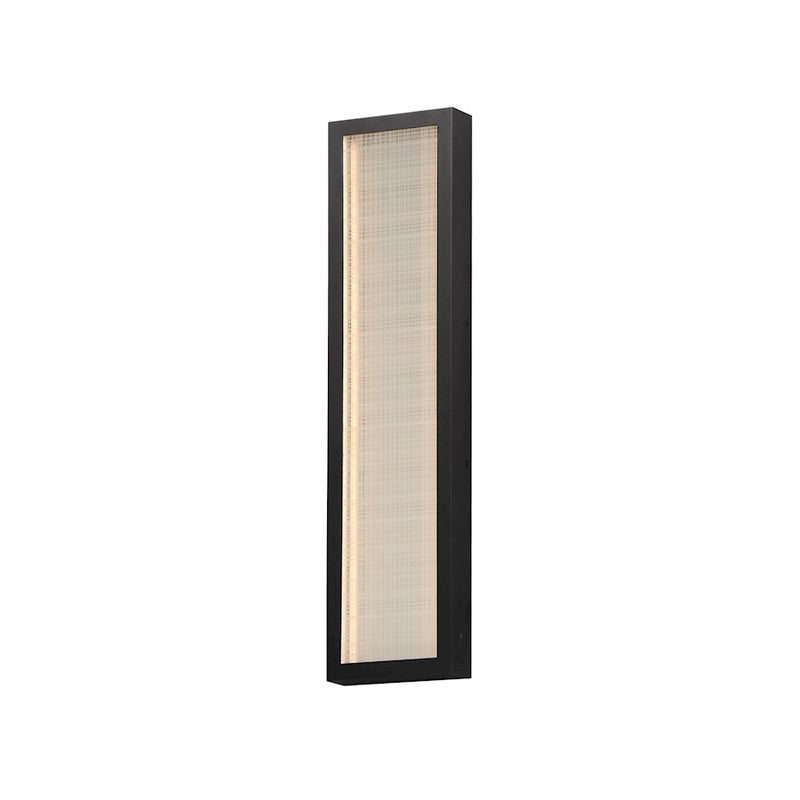 ET2 Lighting Highlander 1Lt 24" LED Bath Vanity, Black/Linen