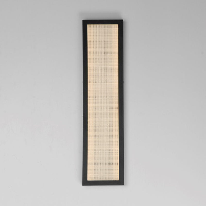 ET2 Lighting Highlander 1Lt 24" LED Bath Vanity, Black/Linen