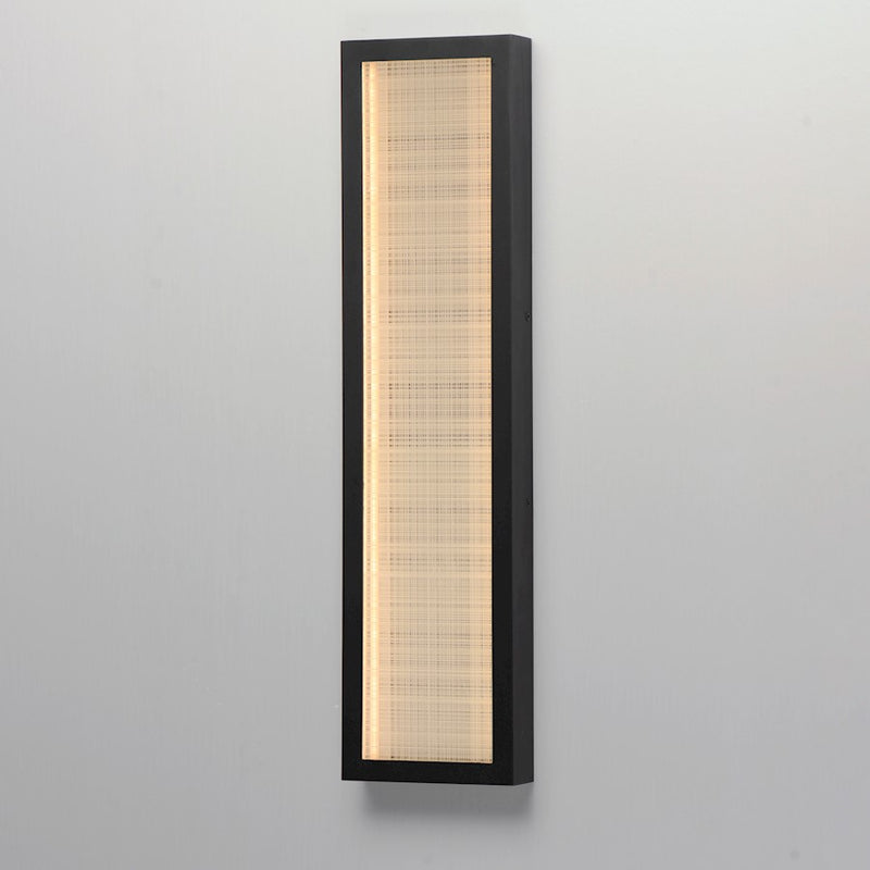 ET2 Lighting Highlander 1Lt 24" LED Bath Vanity, Black/Linen