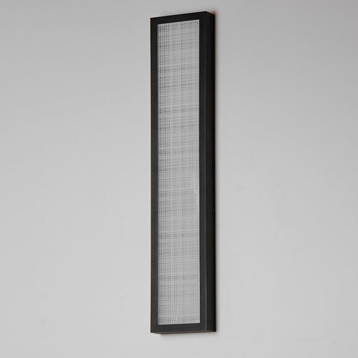 ET2 Lighting Highlander 1Lt 30" LED Bath Vanity, Black/Linen