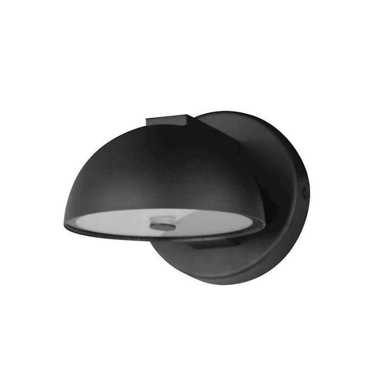ET2 Lighting Cauldron 1 Light 6" LED Outdoor Wall Sconce, Black