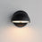 ET2 Lighting Cauldron 1 Light 6" LED Outdoor Wall Sconce, Black