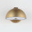 ET2 Lighting Cauldron 1 Light 7" LED Outdoor Wall Sconce, Gold