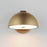 ET2 Lighting Cauldron 1 Light 7" LED Outdoor Wall Sconce, Gold