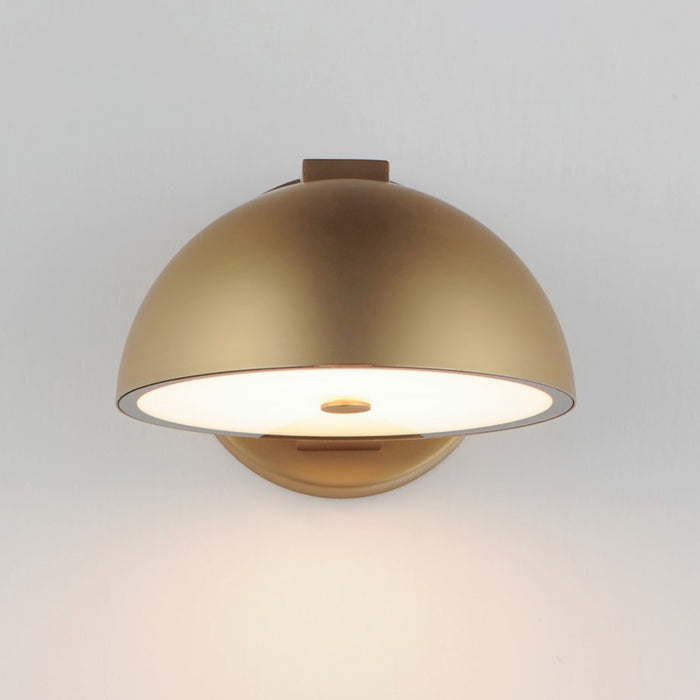 ET2 Lighting Cauldron 1 Light 7" LED Outdoor Wall Sconce, Gold
