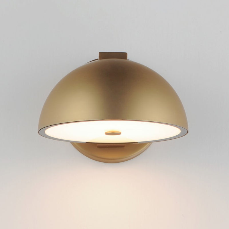 ET2 Lighting Cauldron 1 Light 7" LED Outdoor Wall Sconce, Gold