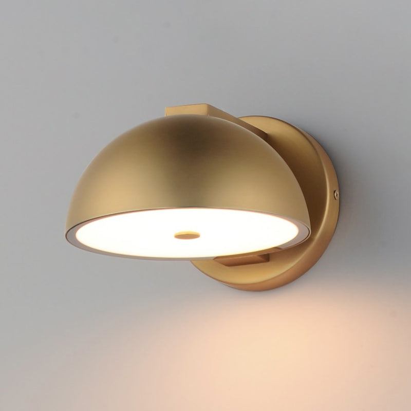 ET2 Lighting Cauldron 1 Light 7" LED Outdoor Wall Sconce, Gold