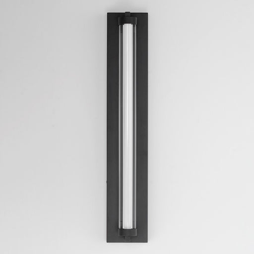 ET2 Lighting Fuse 1Lt 27" LED Outdoor Sconce, BK/Gold/Clear/WH