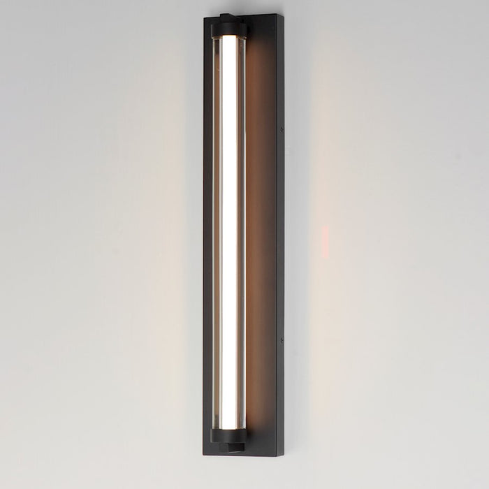 ET2 Lighting Fuse 1Lt 27" LED Outdoor Sconce, BK/Gold/Clear/WH