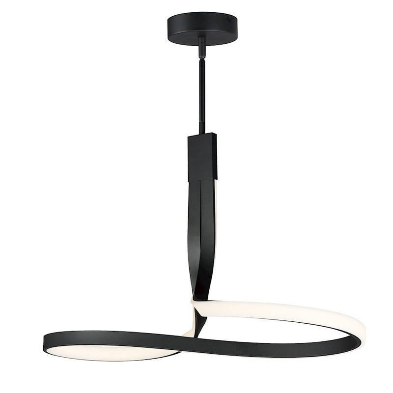 ET2 Lighting Liquid 2Lt 72" LED Outdoor Sconce, Black/Ripple