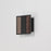 ET2 Lighting Interlace 1Lt 6.5" LED Outdoor Sconce, Black/Copper
