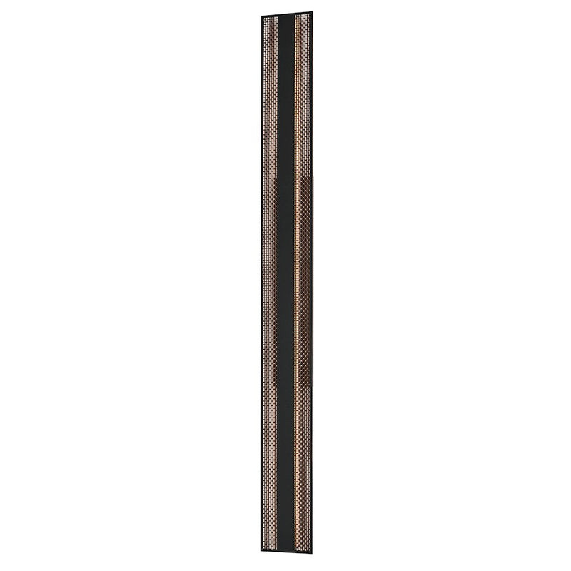 ET2 Lighting Interlace 2Lt 60" LED Outdoor Sconce, Black/Copper