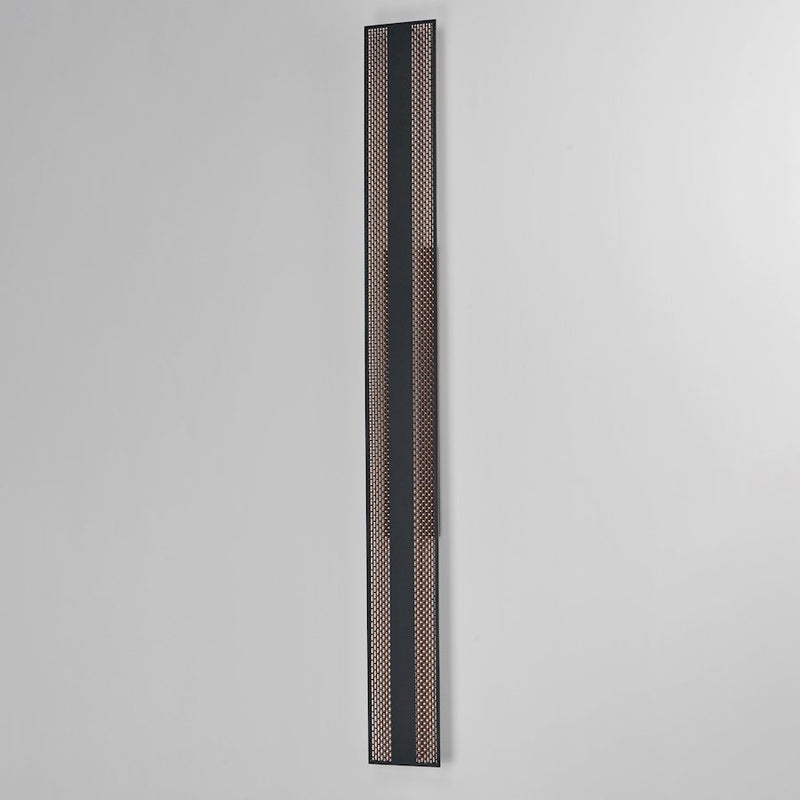 ET2 Lighting Interlace 2Lt 60" LED Outdoor Sconce, Black/Copper