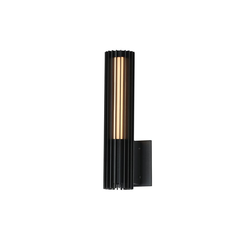 ET2 Lighting Citadel 1 Light 14" LED Outdoor wall sconce, Black