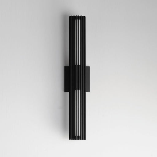 ET2 Lighting Citadel 2-Light 24" LED Outdoor wall sconce, Black