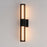 ET2 Lighting Citadel 2-Light 24" LED Outdoor wall sconce, Black