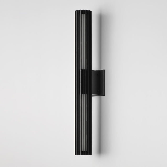 ET2 Lighting Citadel 2-Light 28" LED Outdoor wall sconce, Black