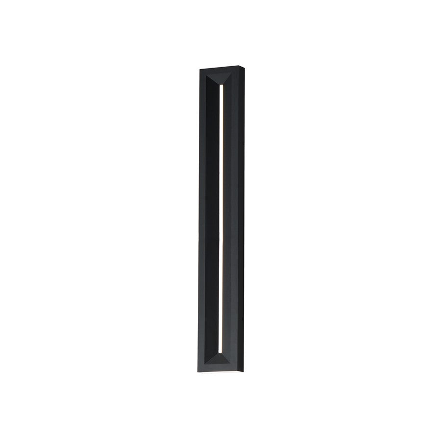ET2 Lighting Fosso 1 Light 35.5" Outdoor Wall Mount, Black - E30333-BK