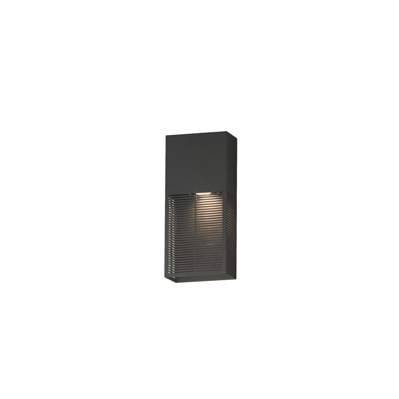 ET2 Lighting Grate 1Lt 14" LED Outdoor Wall Sconce, Bronze