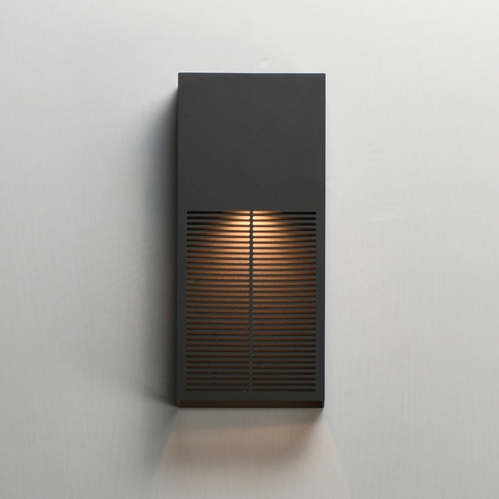 ET2 Lighting Grate 1Lt 14" LED Outdoor Wall Sconce, Bronze