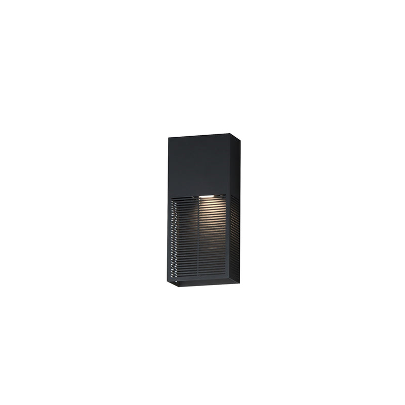ET2 Lighting Grate 1 Light 14" LED Outdoor Wall Sconce, Black