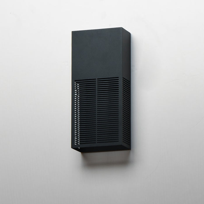 ET2 Lighting Grate 1 Light 14" LED Outdoor Wall Sconce, Black