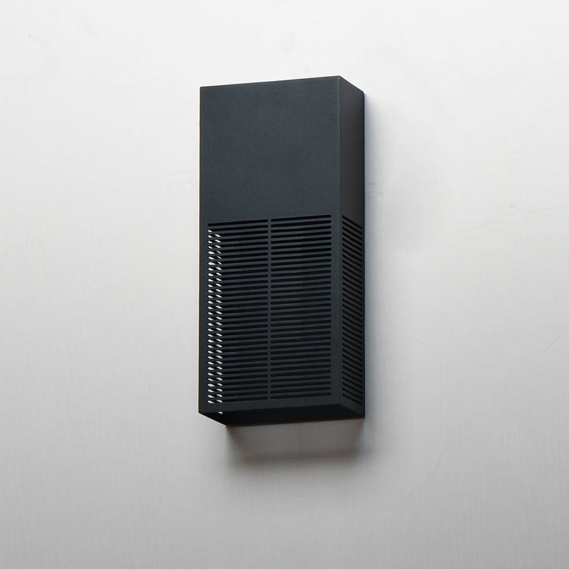 ET2 Lighting Grate 1 Light 14" LED Outdoor Wall Sconce, Black