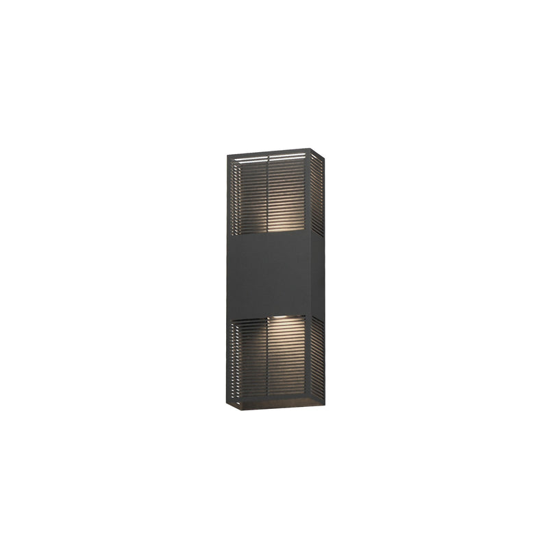 ET2 Lighting Grate 2Lt 18" LED Outdoor Wall Sconce, Bronze
