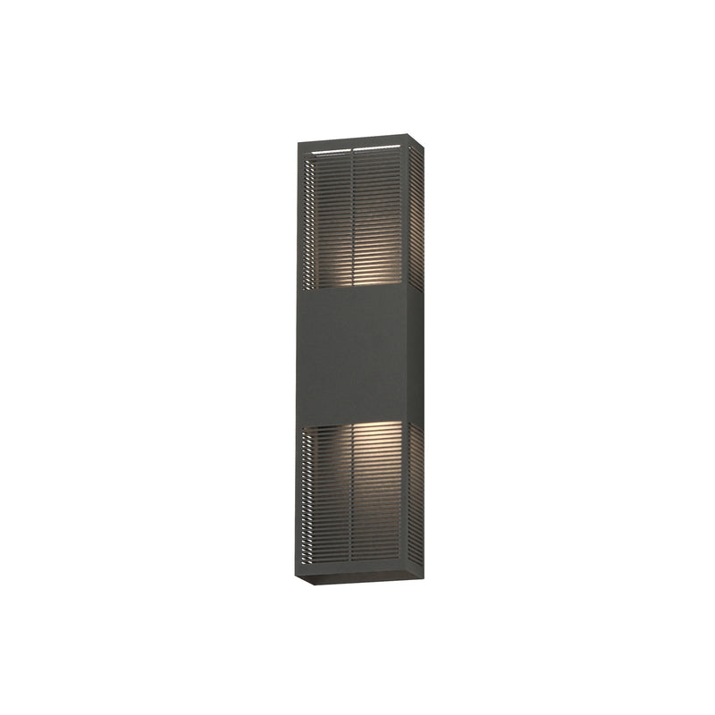 ET2 Lighting Grate 2Lt 24" LED Outdoor Wall Sconce, Bronze