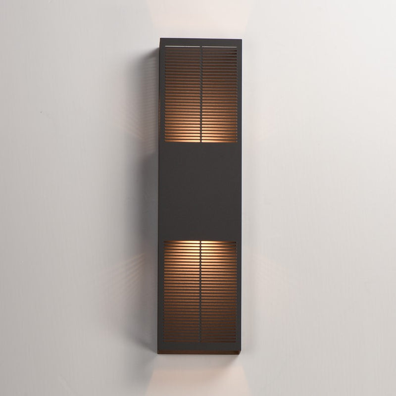 ET2 Lighting Grate 2Lt 24" LED Outdoor Wall Sconce, Bronze
