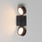 ET2 Lighting Embrace 2-Light LED Wall Sconce, Black